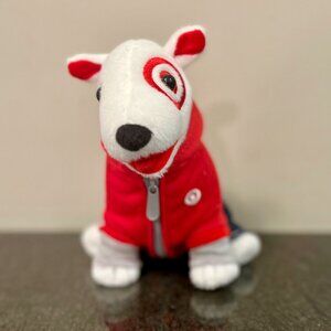 🔥 Target Bullseye Dog Mascot Red Zip Up Hoodie and Denim Jeans Collectible Toy
